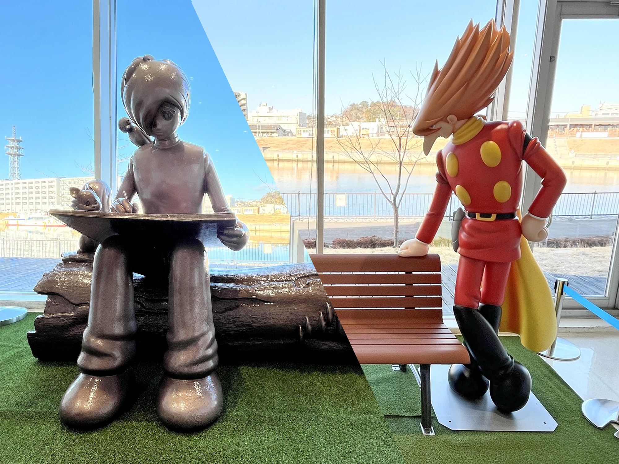 マンガロードに新たなモニュメント（ベンチアート）が加わります